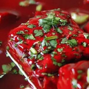 Gastronomía Mapuche 9 Ñachi sangre coagulada de cordero con aliños.