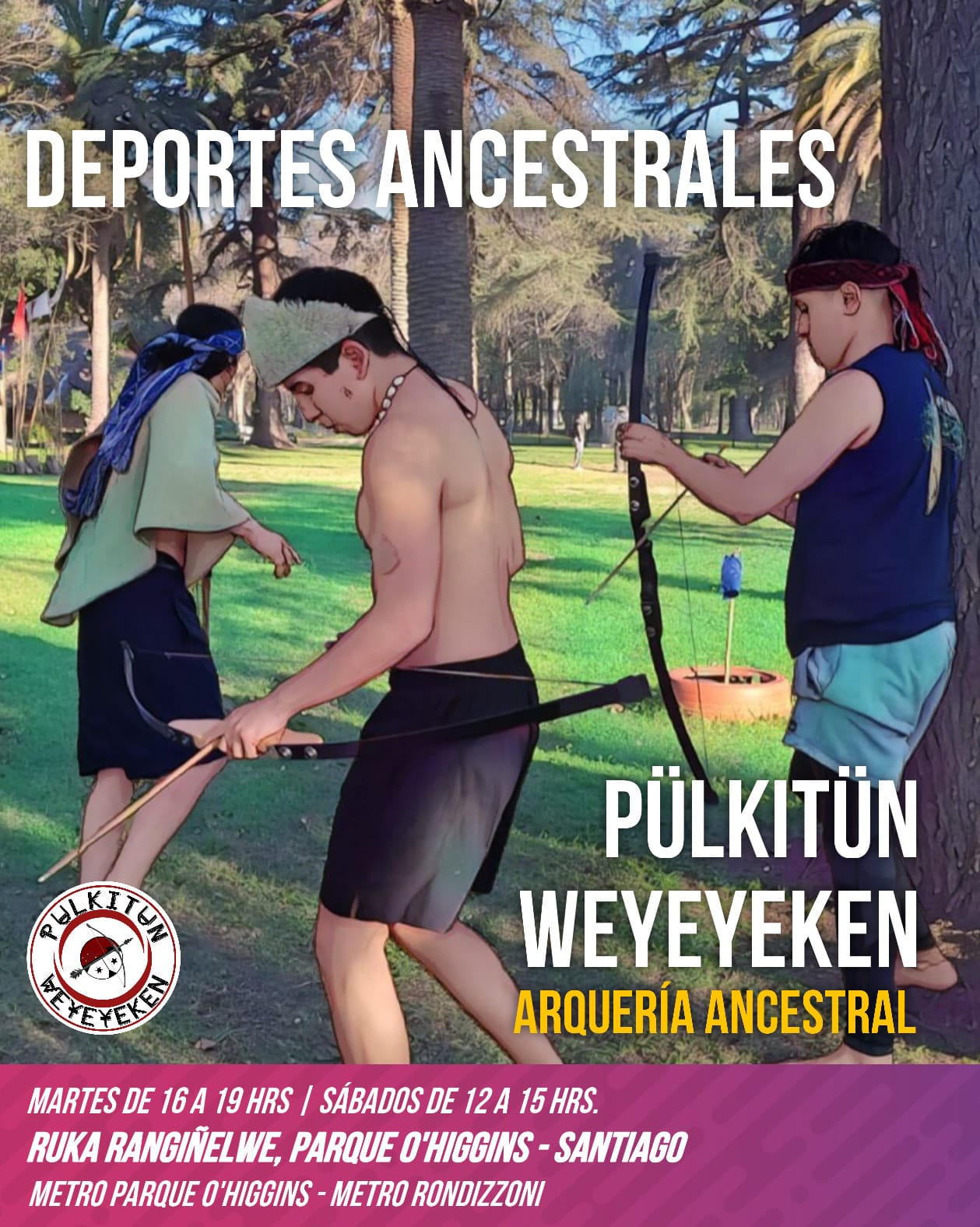 Deportes Ancestrales - Taller Arquería Ancestral - Pulkitún Y Weyeyeken 2 Deportes ancestrales - taller arquería ancestral - pulkitún y weyeyeken - imagen 2